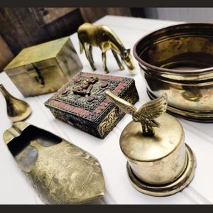 Vintage brass decor bundle